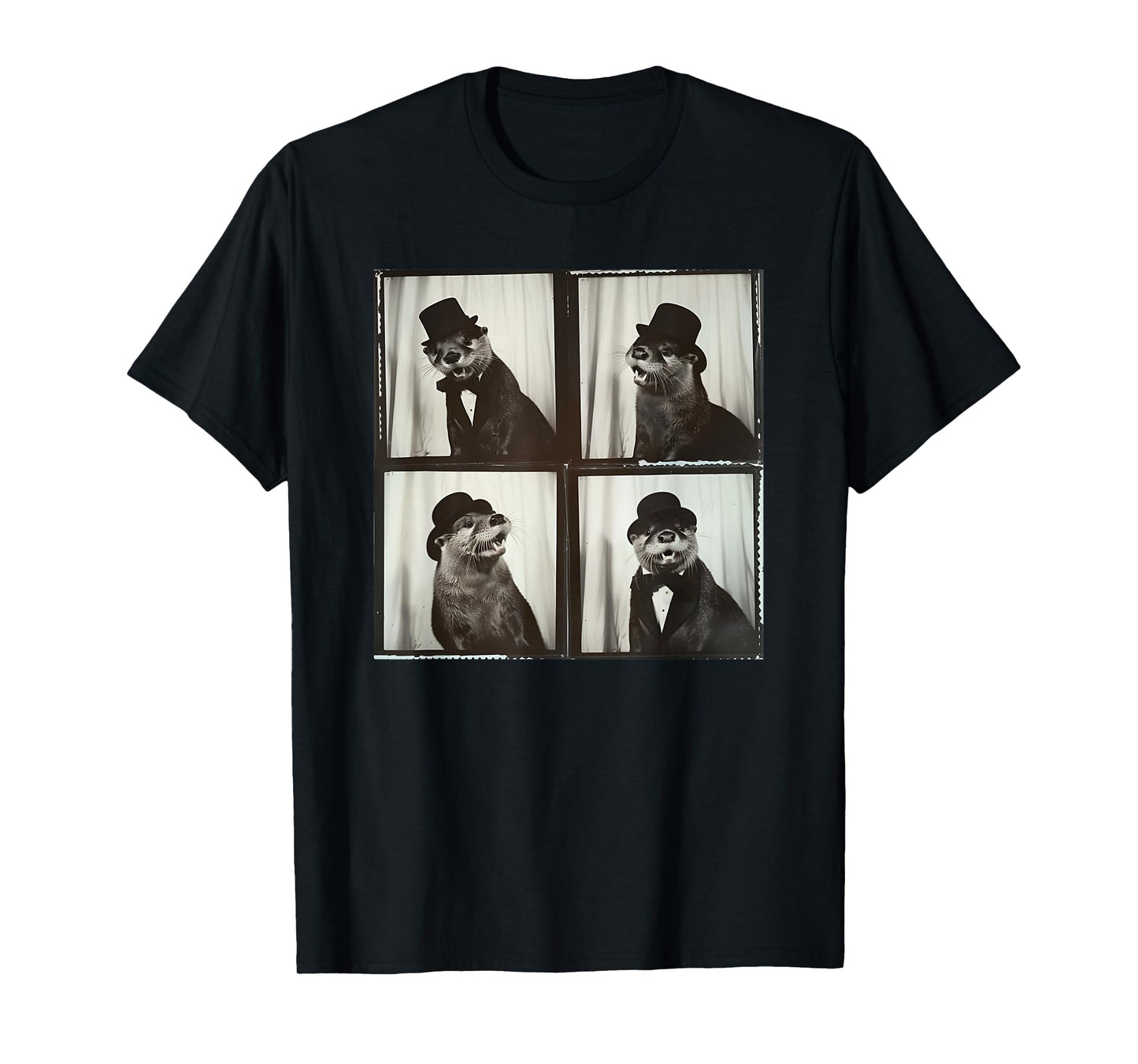 Funny Otter Animal Photobooth T-Shirt