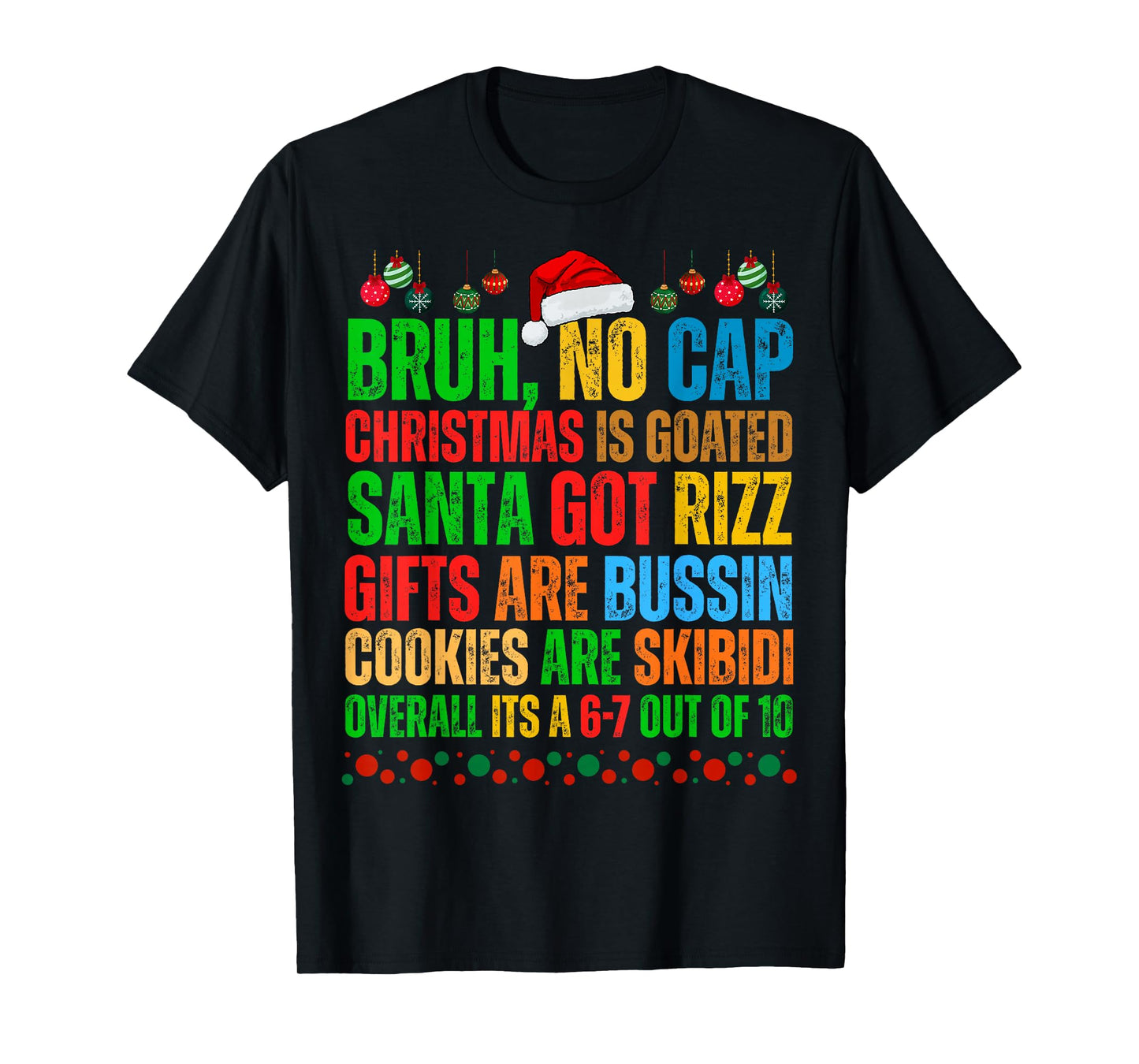 Funny Xmas School Generation Alpha Gen A Slang Christmas T-Shirt