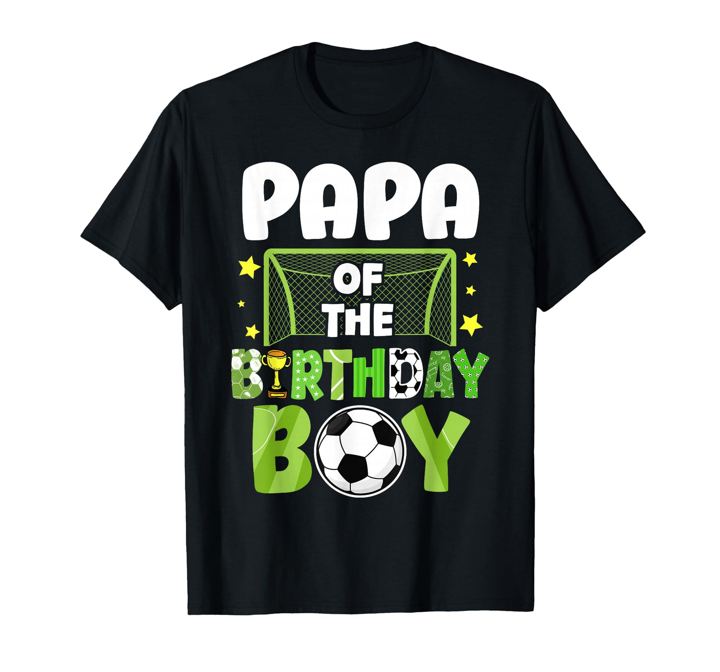 Soccer Papa Birthday Boy Party Soccer Family Matching T-Shirt
