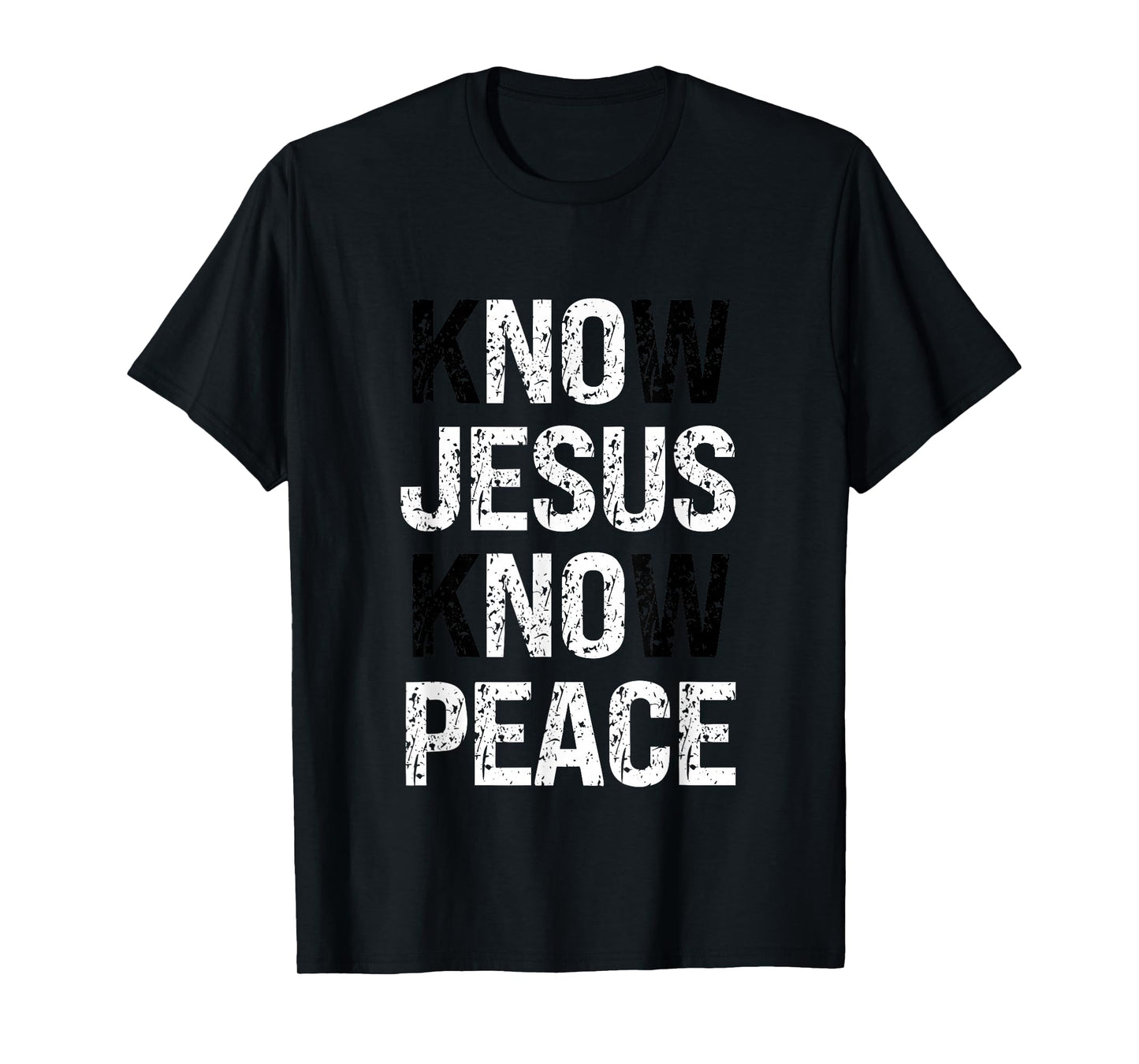Know Jesus Know Peace Faith Christian T-Shirt