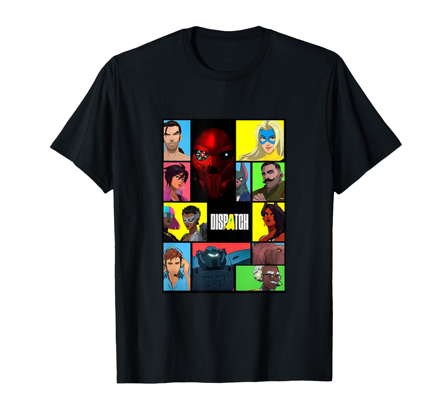 Dispatch Video Game Collage Design T-Shirt