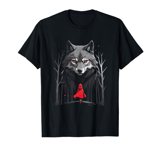 Classic Red Riding Hood Fairy Tale Wolf Story Time T-Shirt