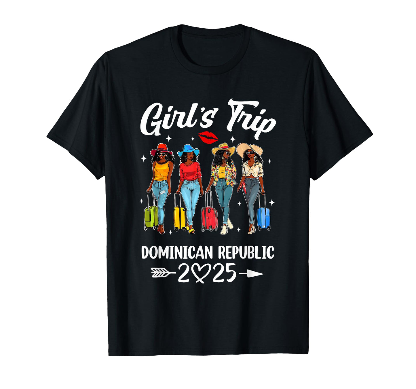 Dominican Republic Girls Trip 2025 Birthday Squad Women T-Shirt