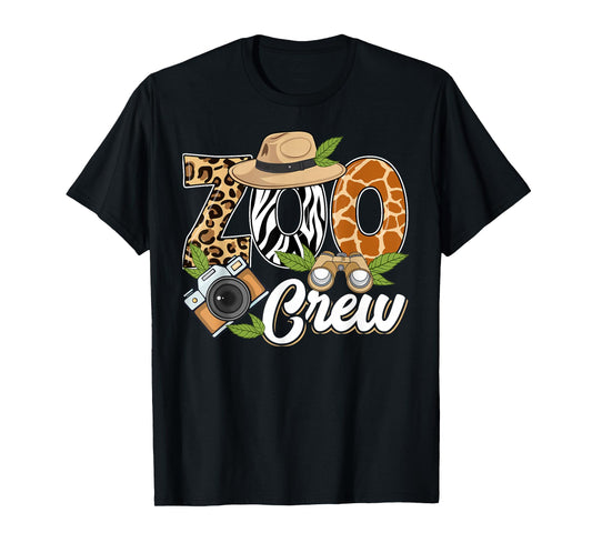Zoo Crew Safari Animals Wildlife Animal Wild Field Trip T-Shirt