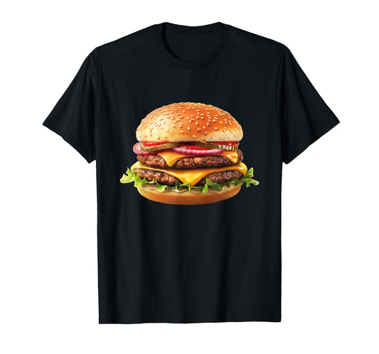 Hamburger Cheese BBQ Lovers T-Shirt