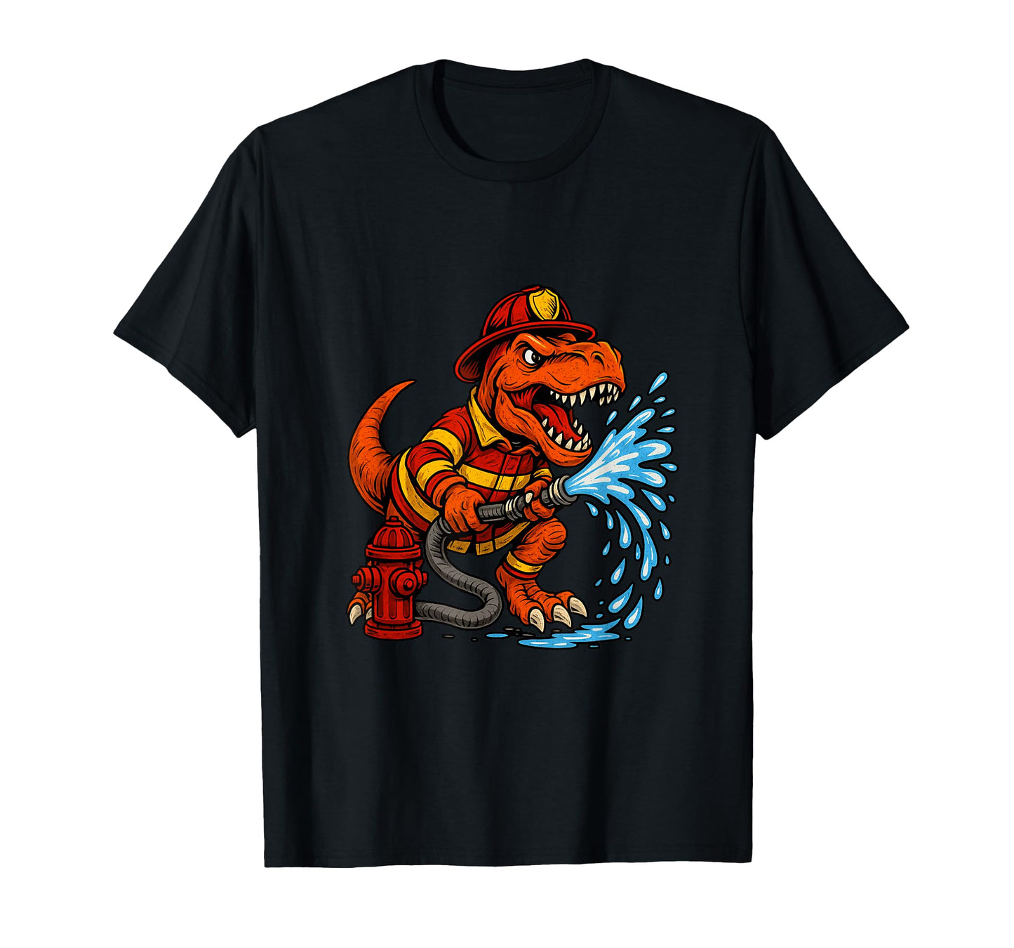 Funny Firefighter Art for Kids Toddlers Fireman Firefighter T-Shirt