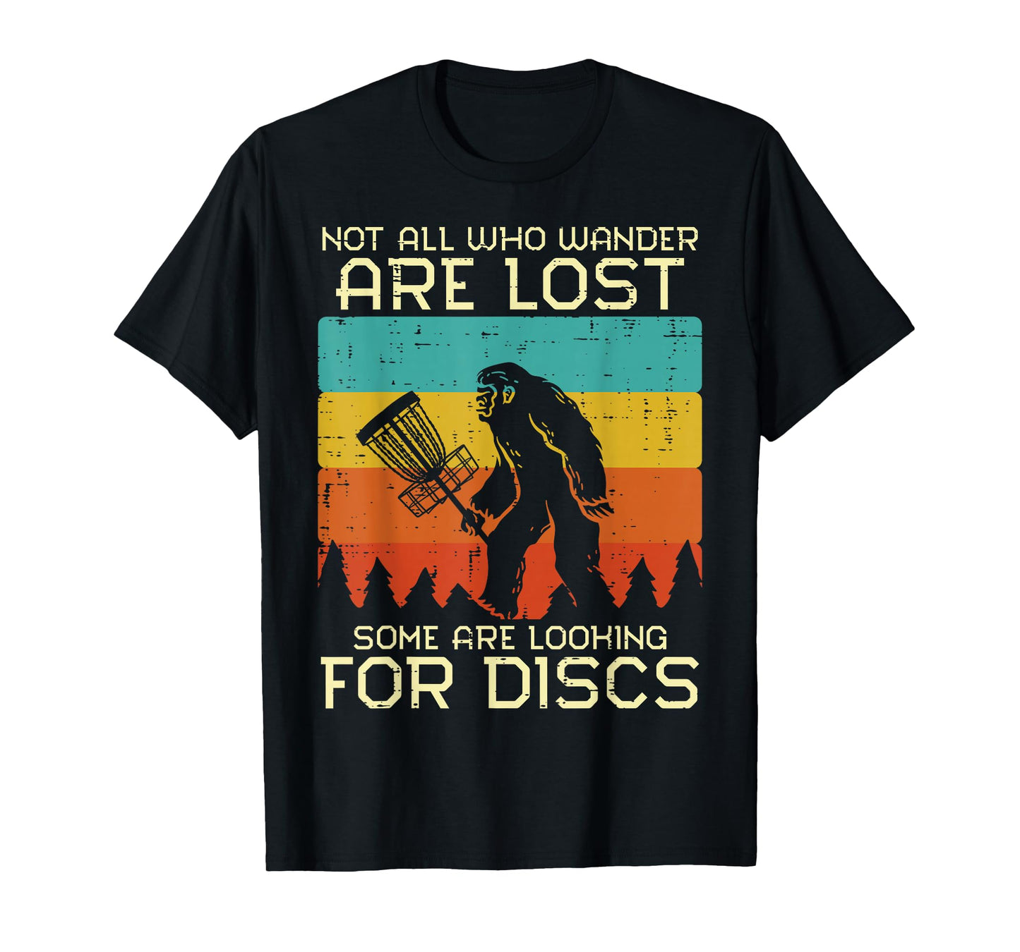 Disc Golf Bigfoot Sasquatch Frisbee Frolf Men Women Kids T-Shirt