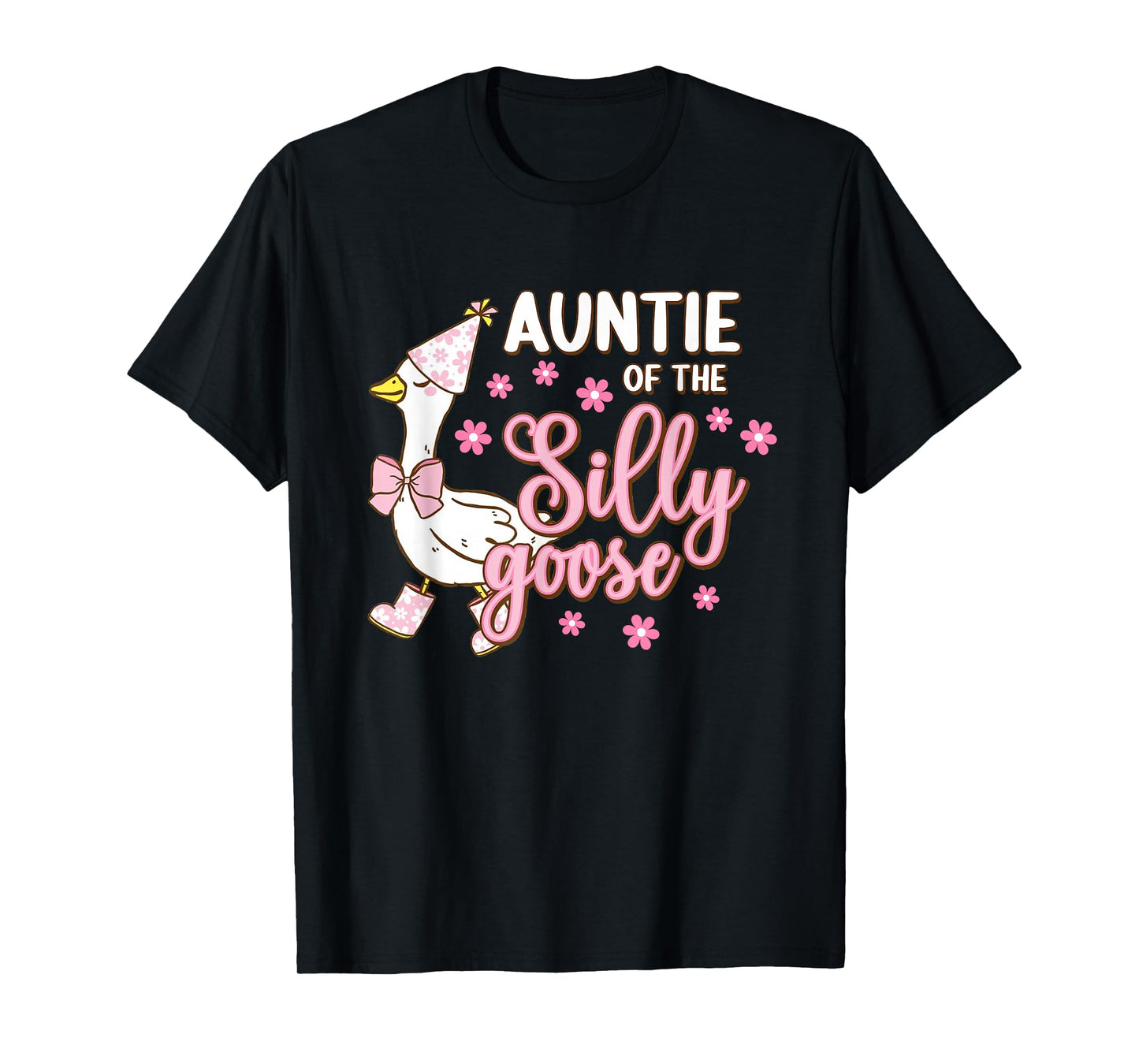 Auntie Of The Silly Goose 1st First Birthday Family Matching T-Shirt