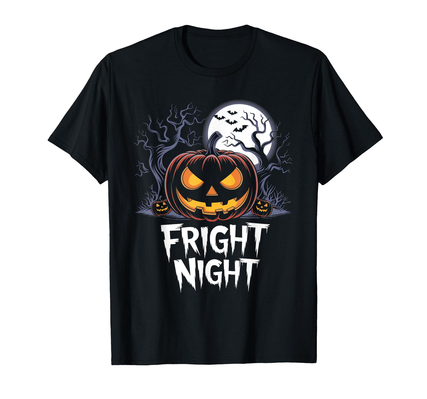 Halloween Pumpkin Jack O Lantern Face Fright Night T-Shirt