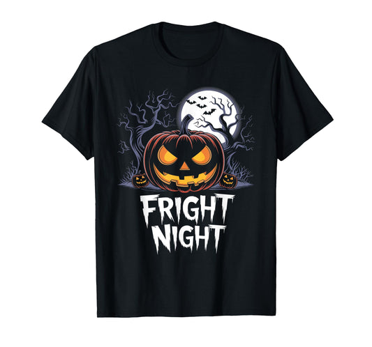 Halloween Pumpkin Jack O Lantern Face Fright Night T-Shirt