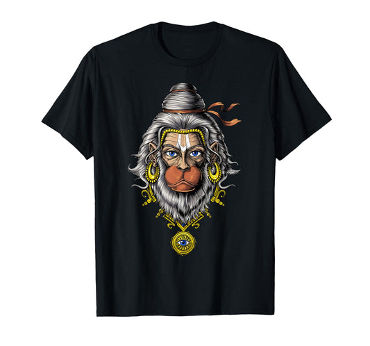 Hanuman Hindu God Hinduism Monkey Zen Yoga Spiritual T-Shirt