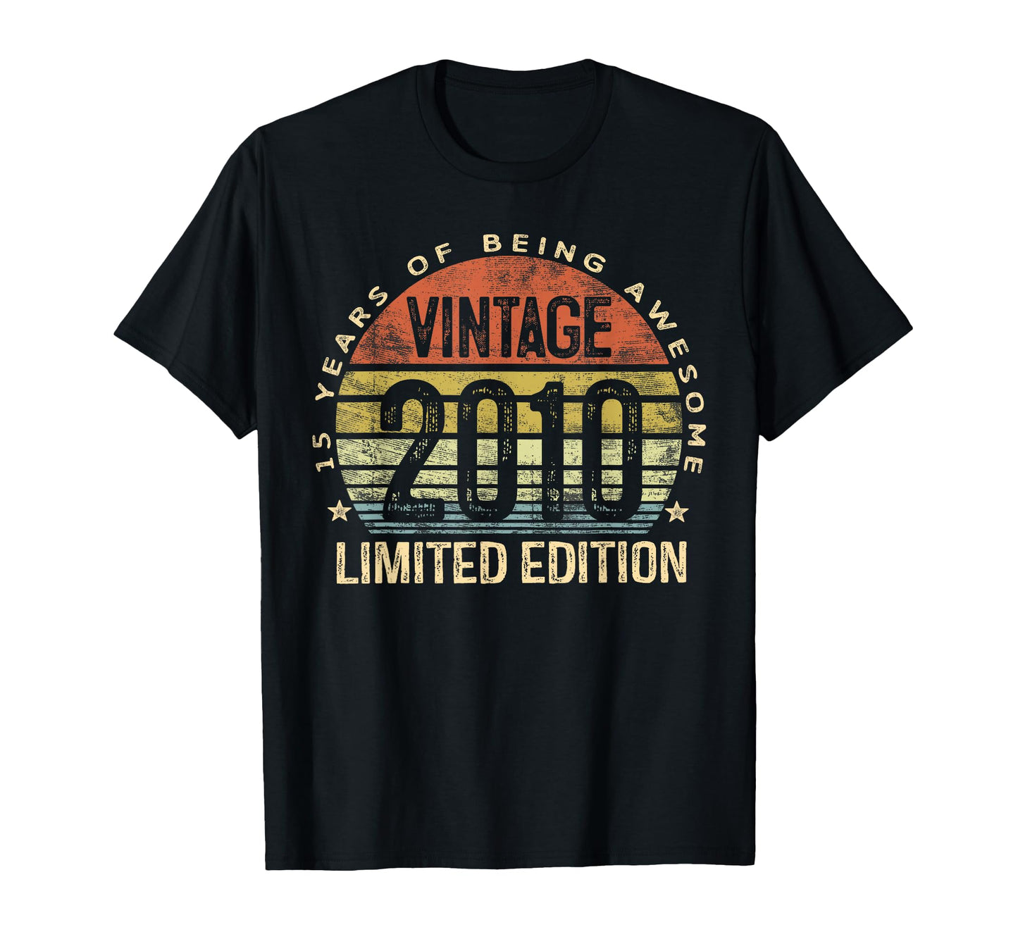 Vintage 2010 Limited Edition 15-Year-Old Gifts 15th Birthday T-Shirt