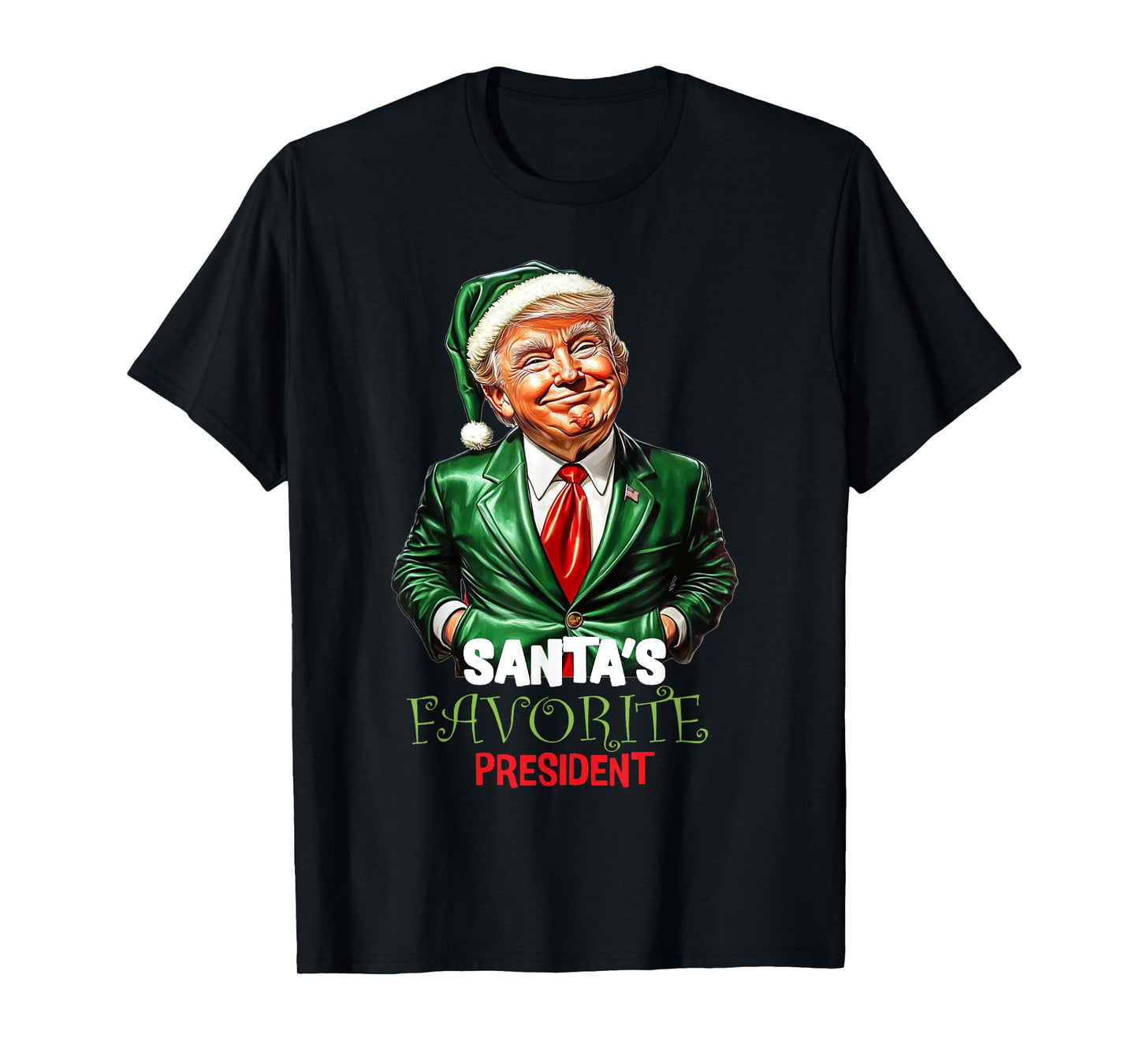 Santa's Favorite President Funny Trump T-Shirt
