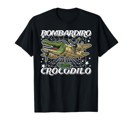 Bombardiro-Crocodilo Italian-Brainrot No Bad Drops on Kids T-Shirt