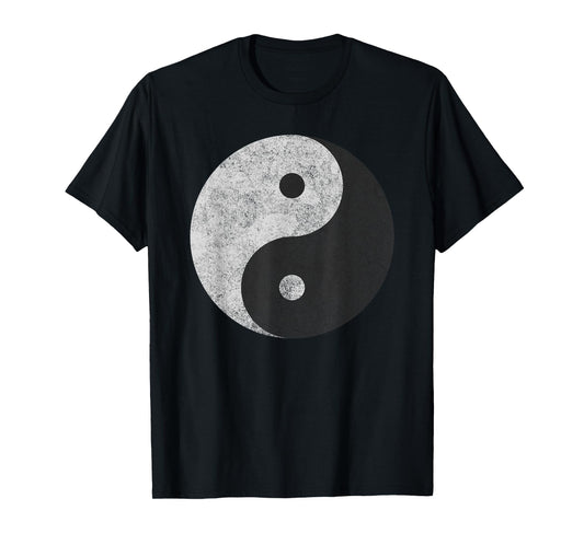Yin Yang Symbol Tao Taijitu Yoga Peace Love (Ver. 2) T-Shirt