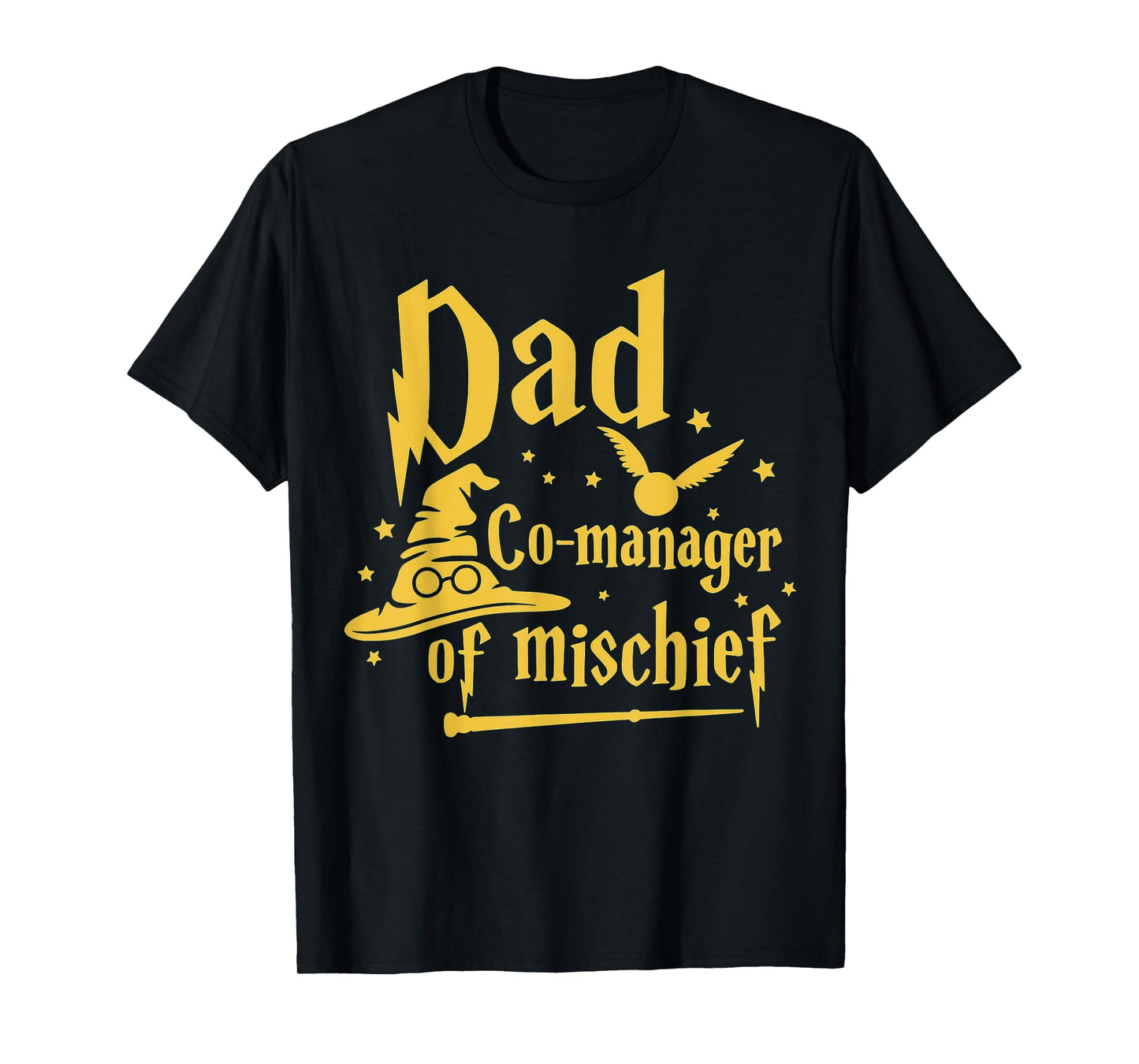 Magical Dad Manager of Mischief Birthday Family Matching T-Shirt
