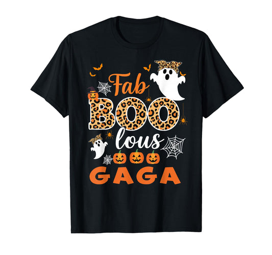 Cute Leopard Fab Boo Lous Gaga Spooky Halloween Costume Gift T-Shirt