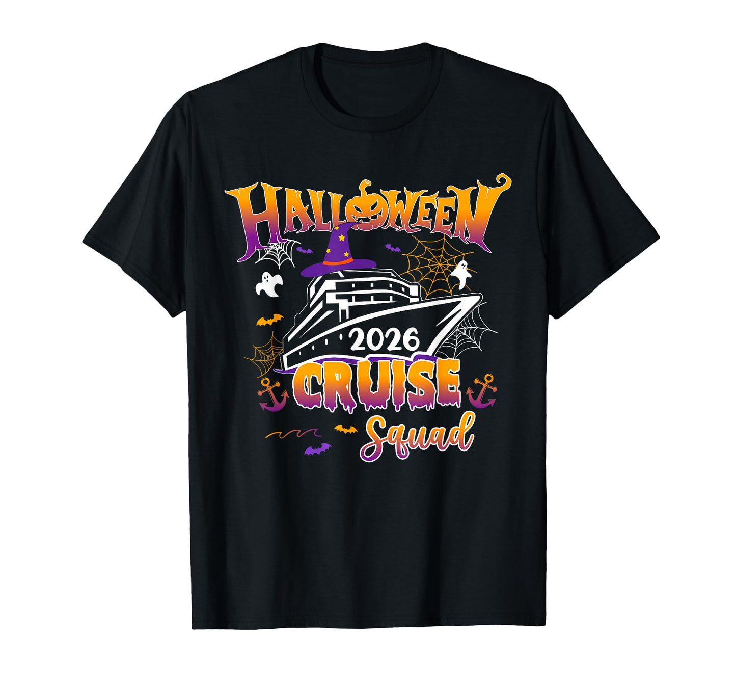 Halloween Cruise Squad 2026 Matching Family Cruising Crew T-Shirt