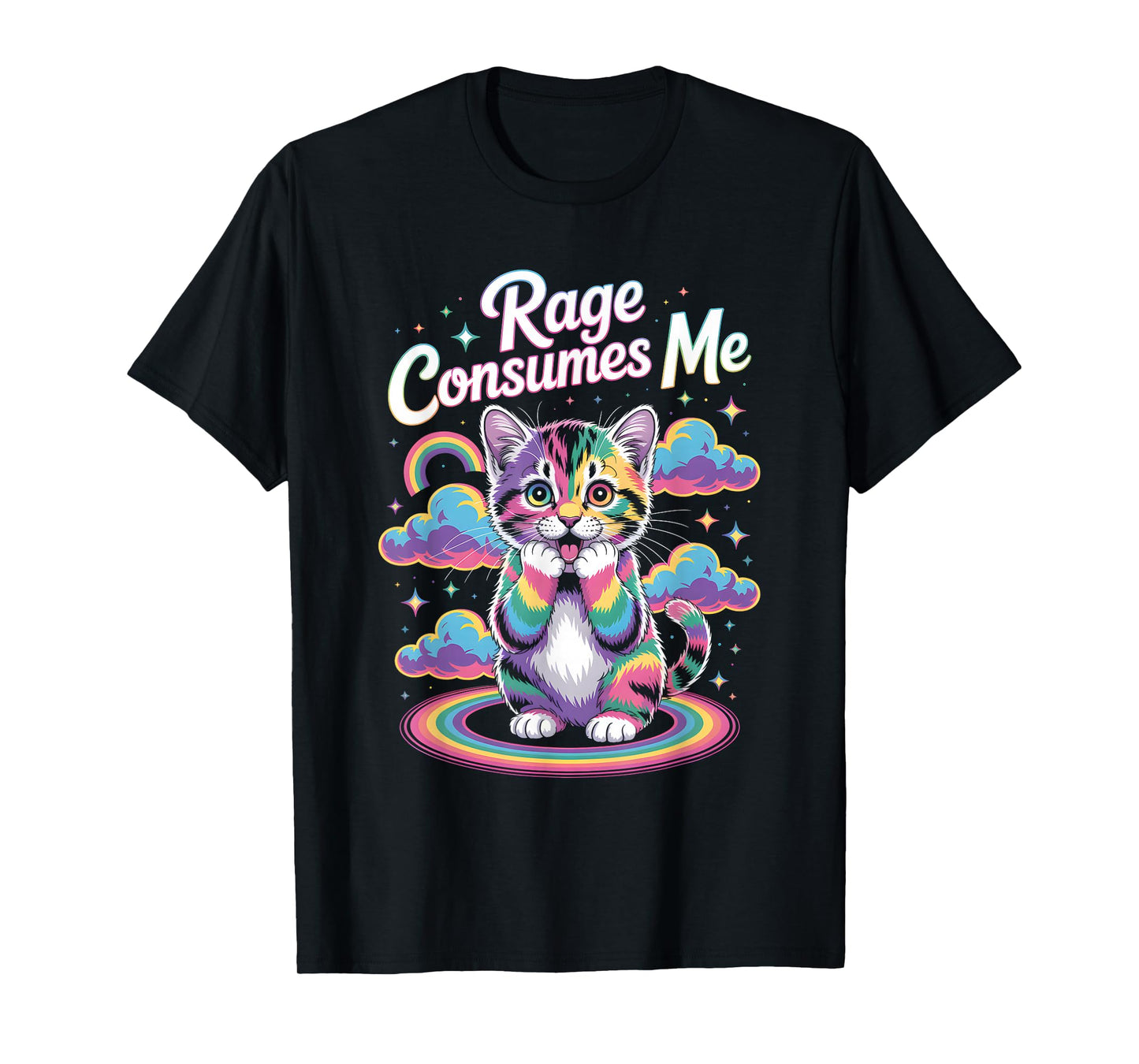 Rage Consumes Me T Shirt Cute Cat Meme T-Shirt
