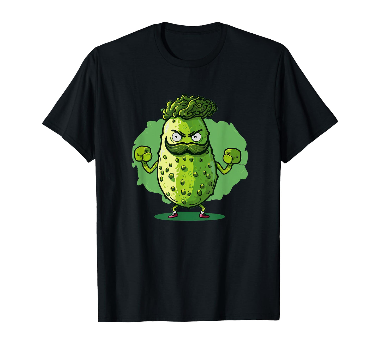 Funny looking pickle outfit with muscle for gym fans T-Shirt