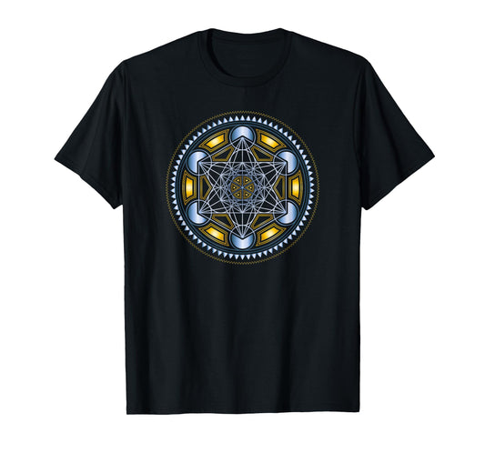 Metatrons Cube, Sacred Geometry, Flower of Life, T-shirt T-Shirt