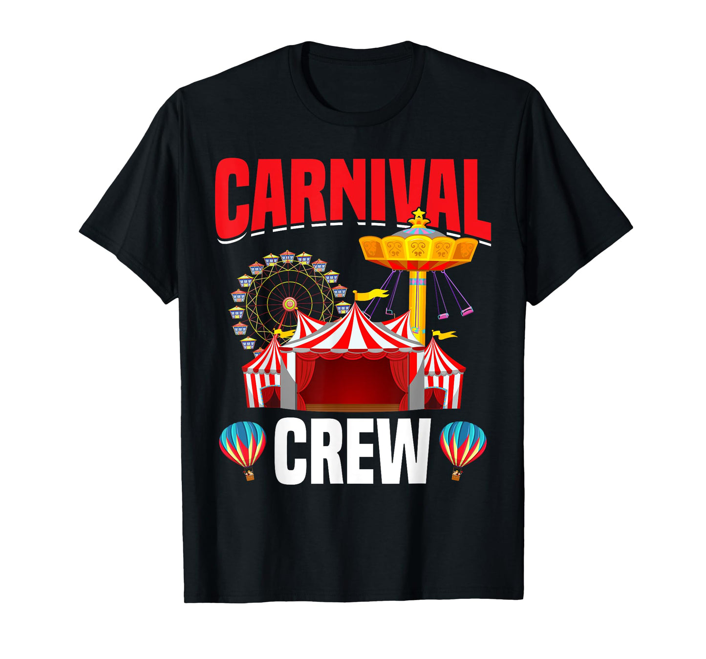 Carnival Crew Funny Circus Staff Costume Circus Theme Party T-Shirt