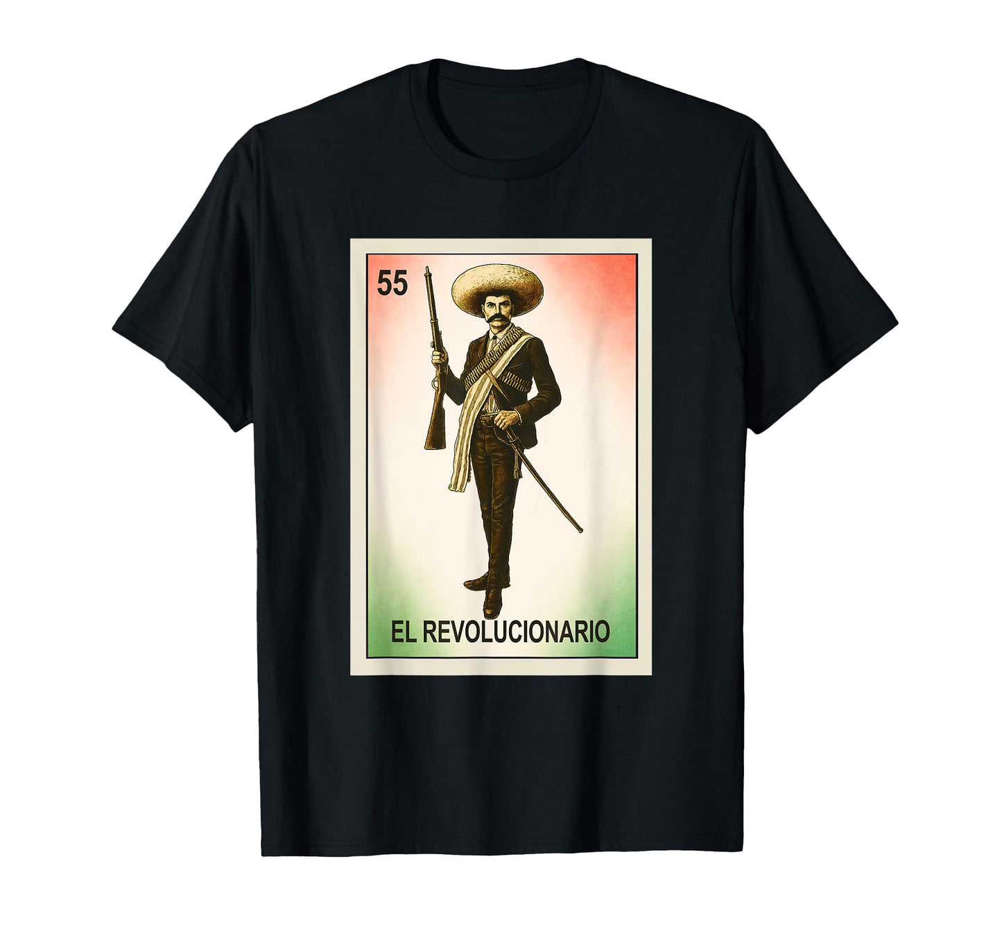 Mexican Lottery Designs El Revolucionario Emiliano Zapata T-Shirt