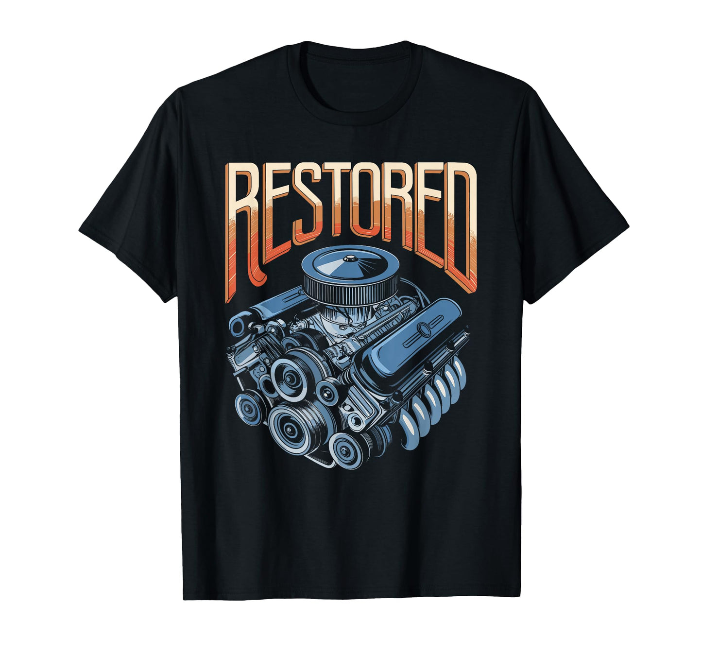 Restored Psalms 23:3 Faith Engine Art T-Shirt