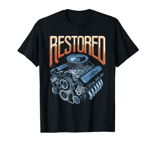 Restored Psalms 23:3 Faith Engine Art T-Shirt