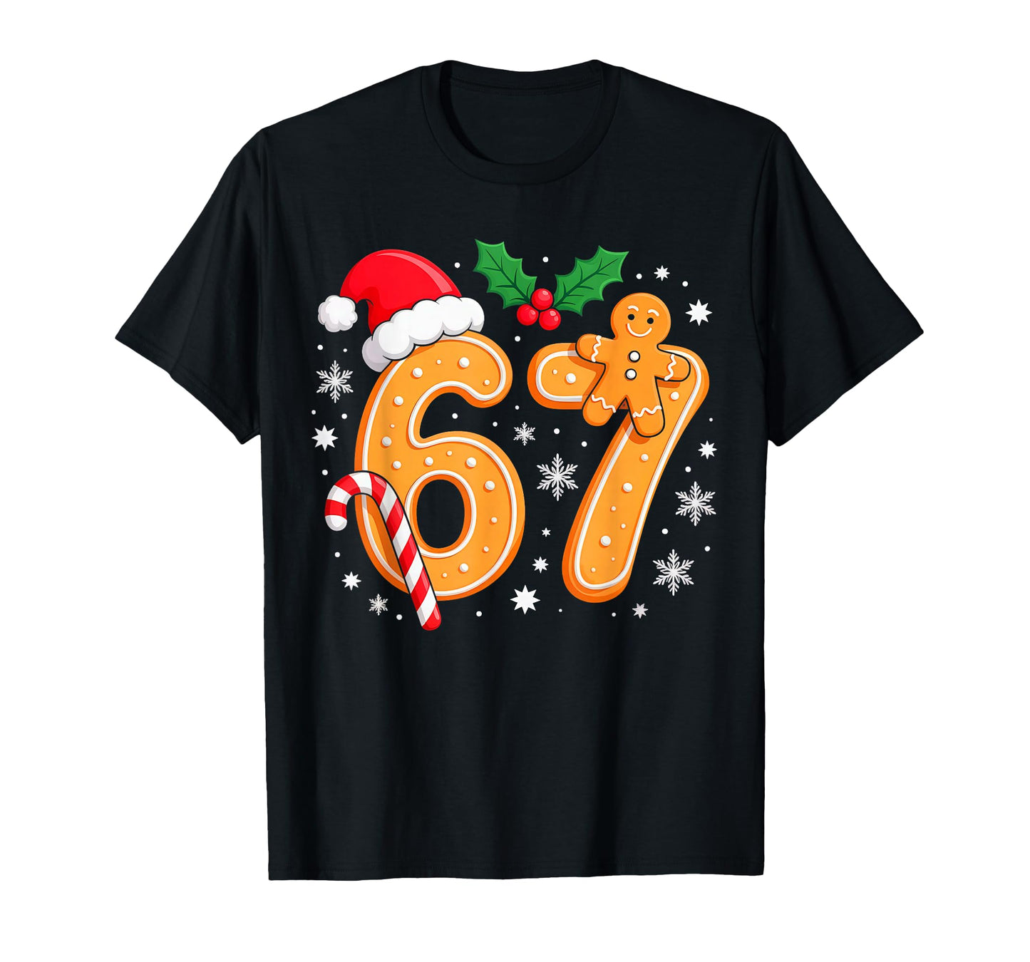6 7 Meme Christmas 67 Six Seven Cookies Gingerbread T-Shirt