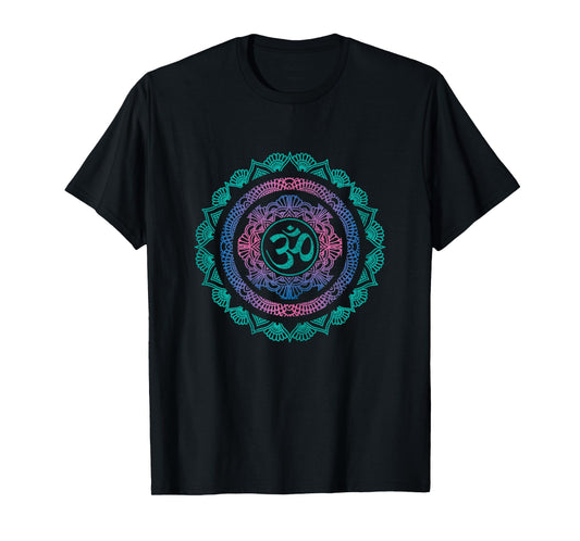 Yoga Mandala Om Symbol Buddha Yogi Gift T-Shirt