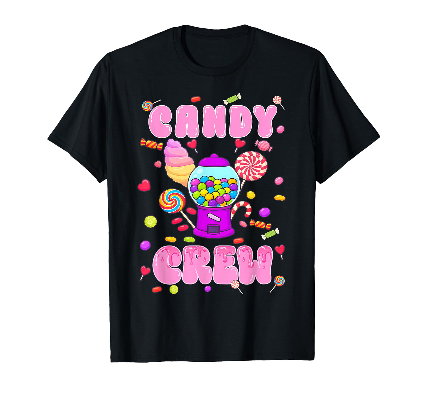 Candy Crew Candy Land Decorations Sweetie Candy Squad Kids T-Shirt