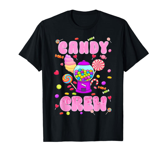 Candy Crew Candy Land Decorations Sweetie Candy Squad Kids T-Shirt