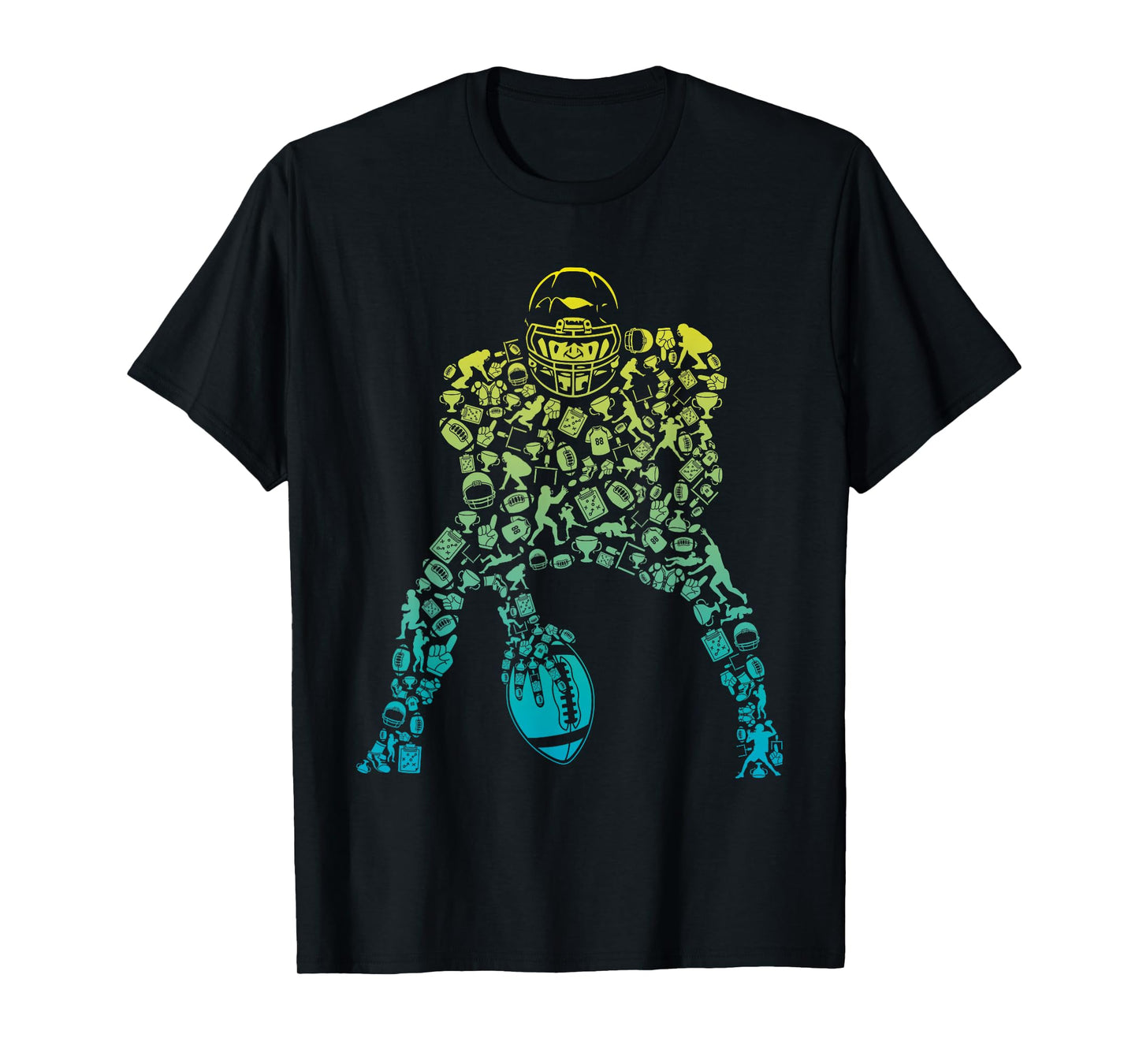 Football Center for Football Player Boys Football Fans Gift T-Shirt