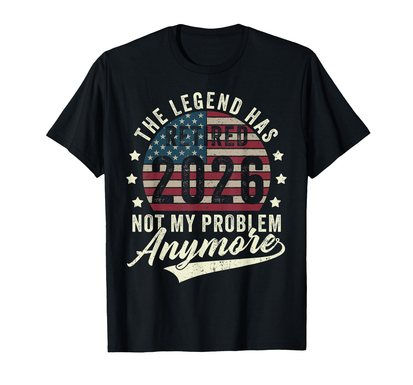 Retired 2026 Decoration Men Women Dad Grandpa Retirement T-Shirt