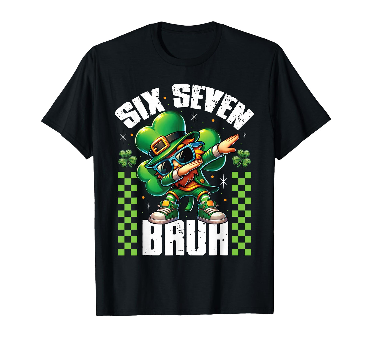 67 Six Seven Funny 6 7 Meme St Patricks Day Leprechaun 67 T-Shirt