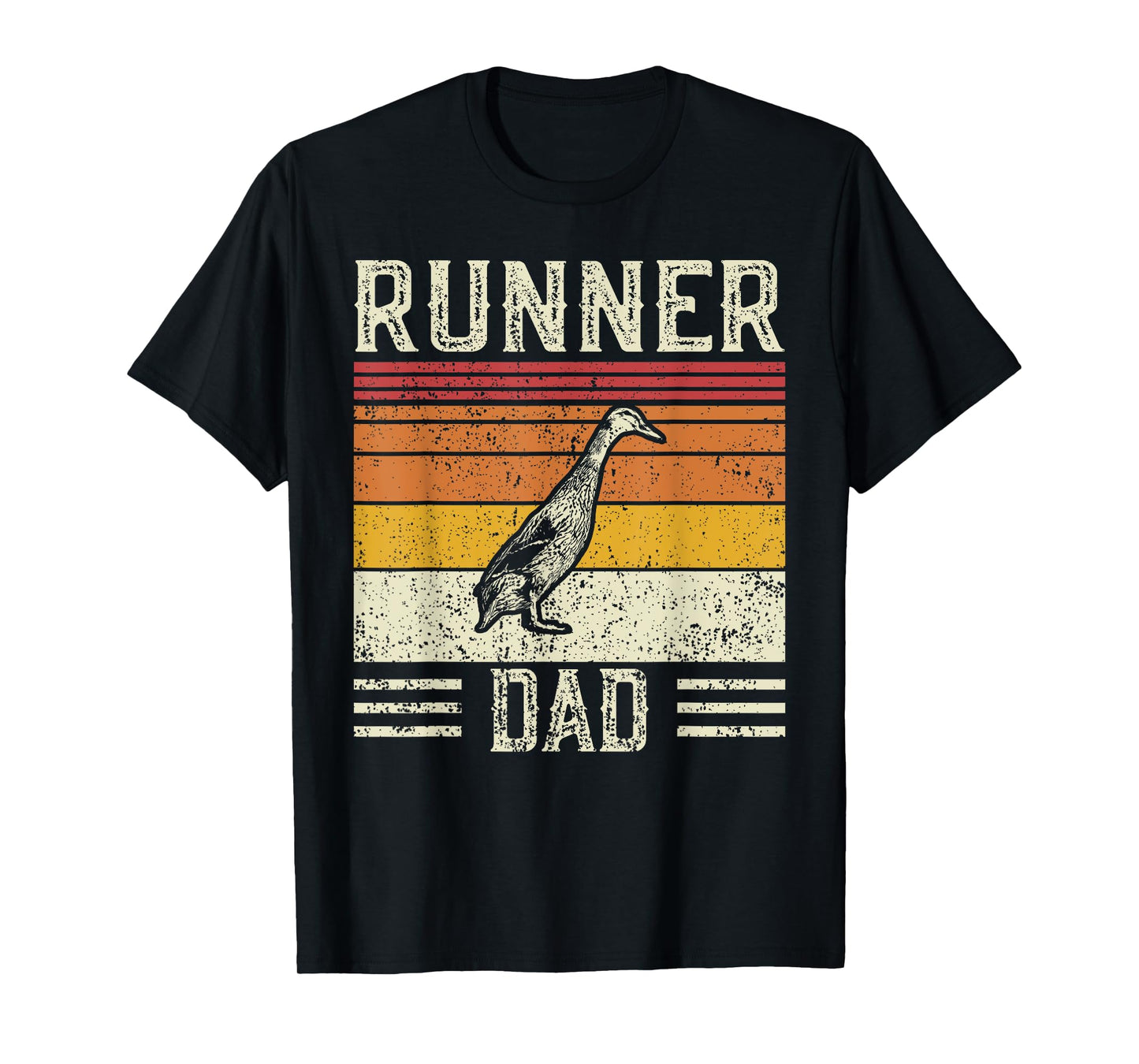 Best Duck Dad Men - Vintage Runner Duck T-Shirt