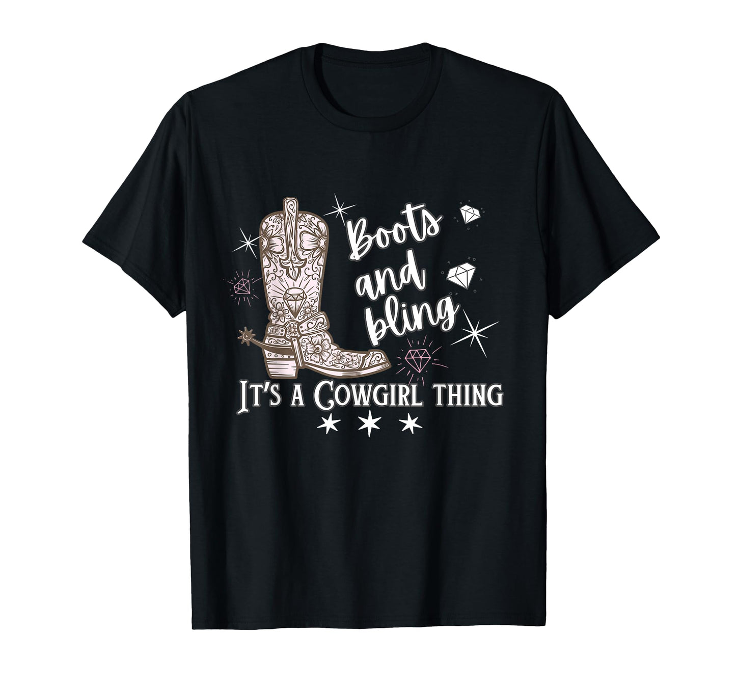 Cowgirl Boots & Bling Its A Cowgirl Thing Country Horse Show T-Shirt