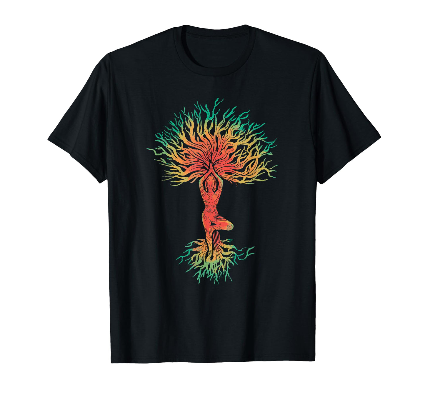 Woman in yoga pose tree T-Shirt