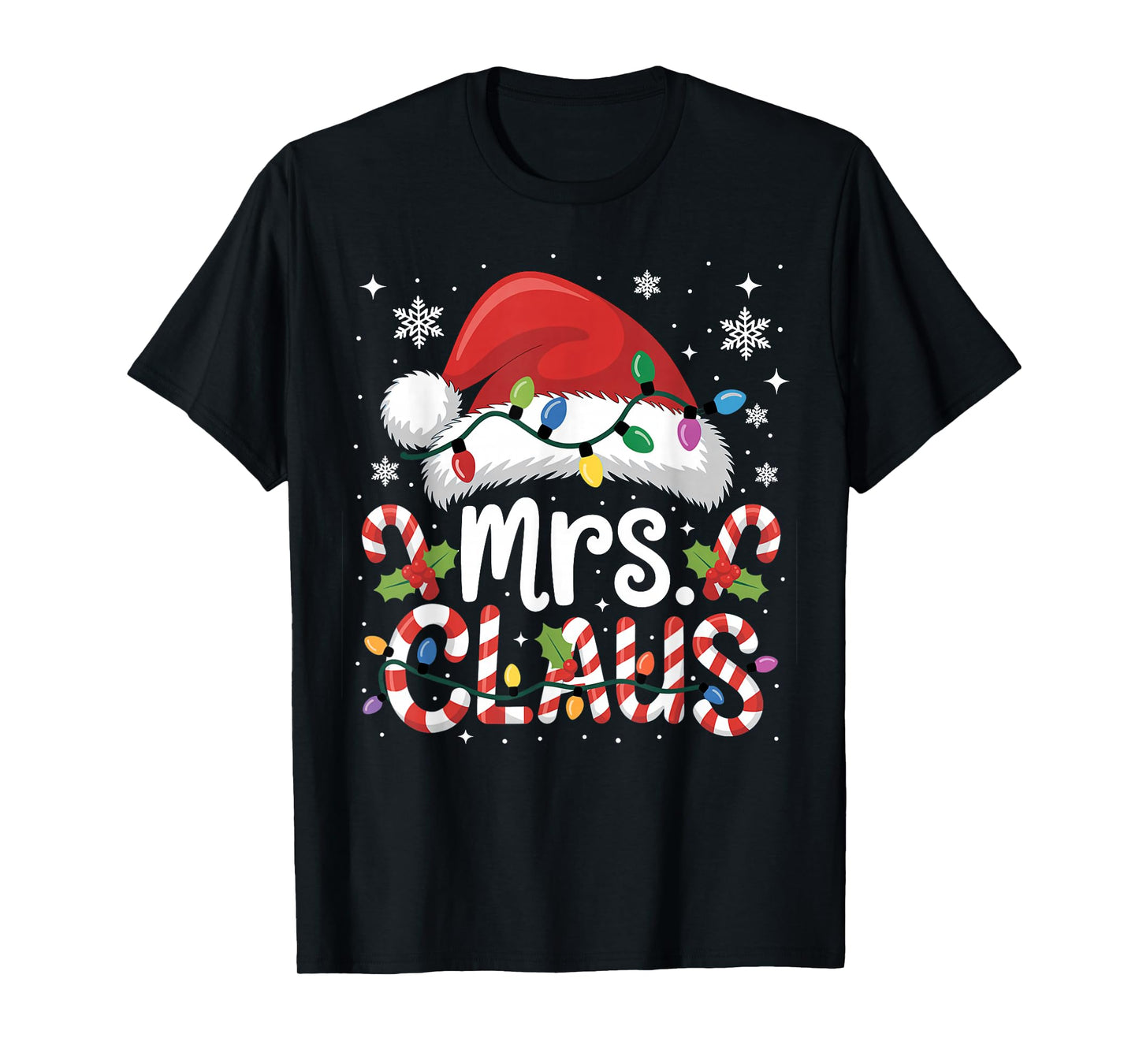 Mr and Mrs Claus Couples Matching Christmas T-Shirt