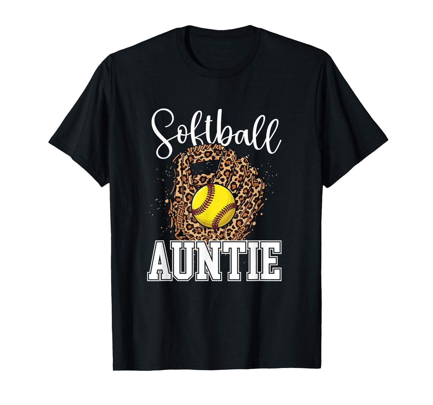 Softball Auntie - Softball Lover Softball Aunt Softballer T-Shirt