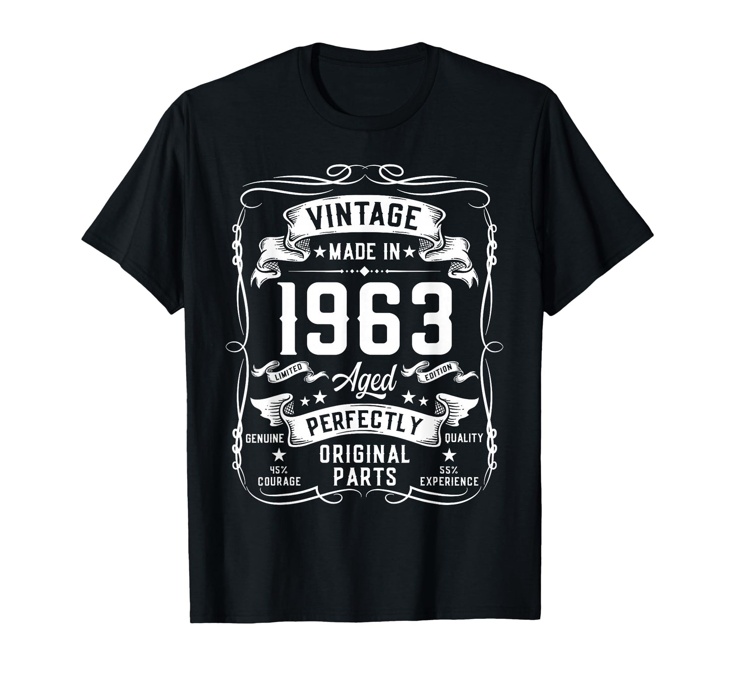 Vintage 1963 63yr 63rd Birthday Gifts for Men 63 Years Old T-Shirt