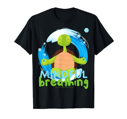 Zen Meditating Sea Turtle Loves Kindness Breath Mindfulness T-Shirt
