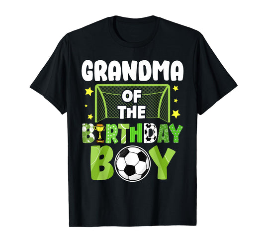 Soccer Grandma Birthday Boy Party Soccer Family Matching T-Shirt