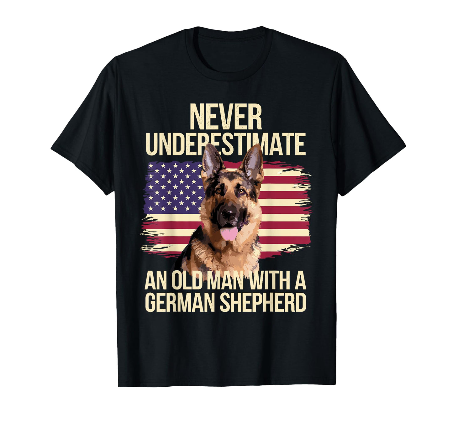 Cool German Shepherd Design for Men Grandpa Dog Lover Owner T-Shirt