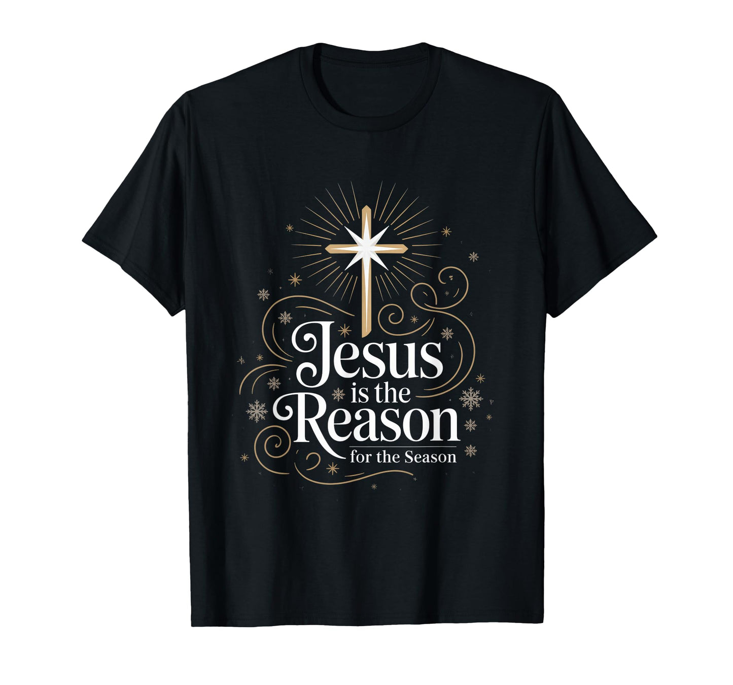 Jesus is The Reason for The Season Christian Christmas T-Shirt