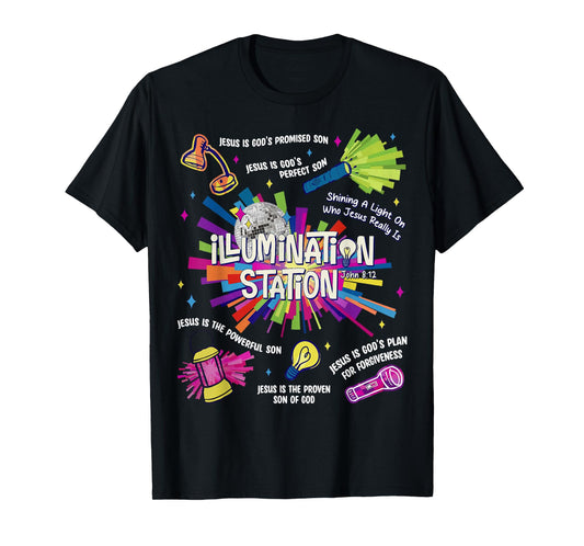 Illumination Station VBS 2026 Bible School Christian Lights T-Shirt