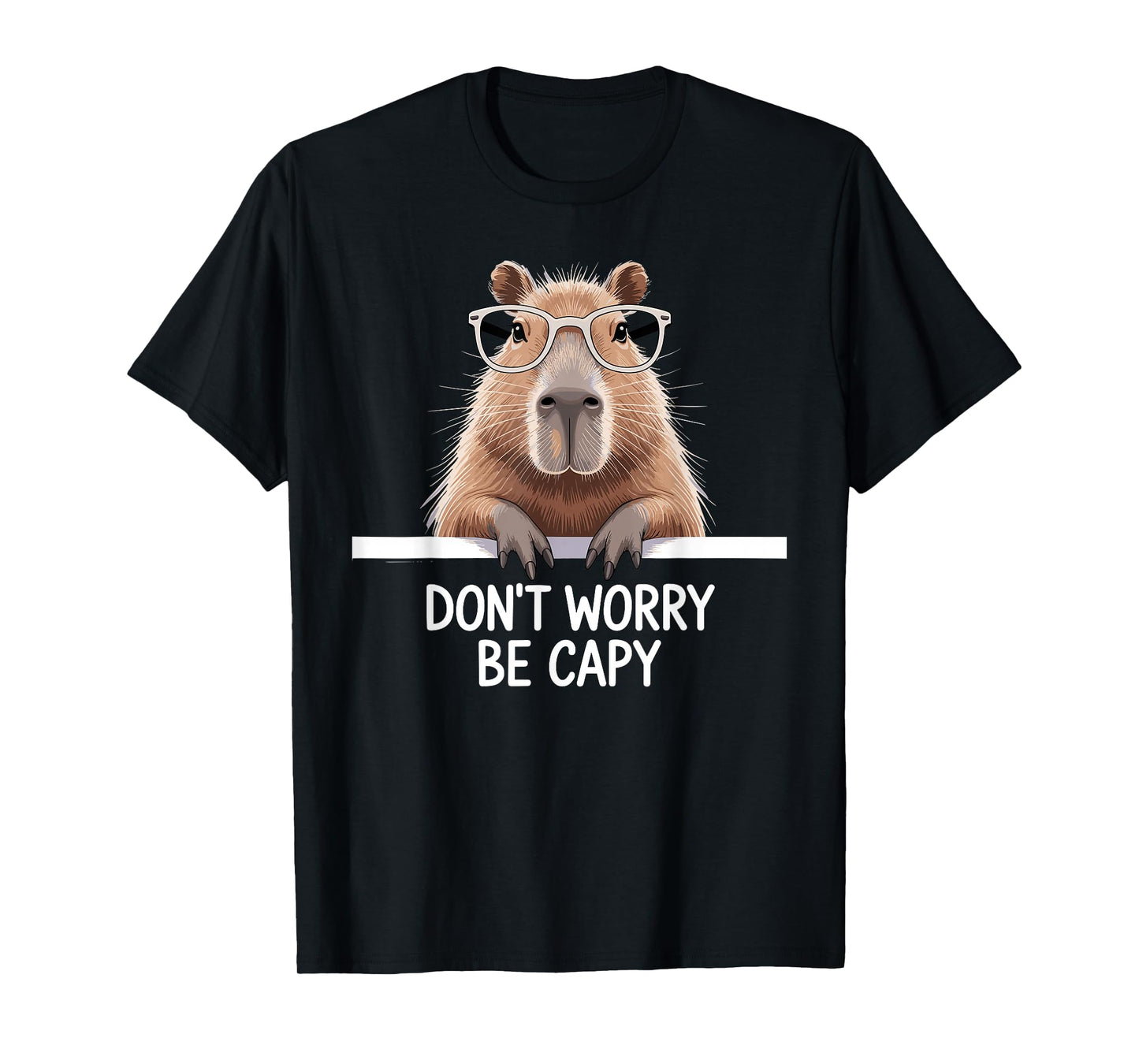 Funny Capybara Art for Men Women Kids Capybara Lover T-Shirt