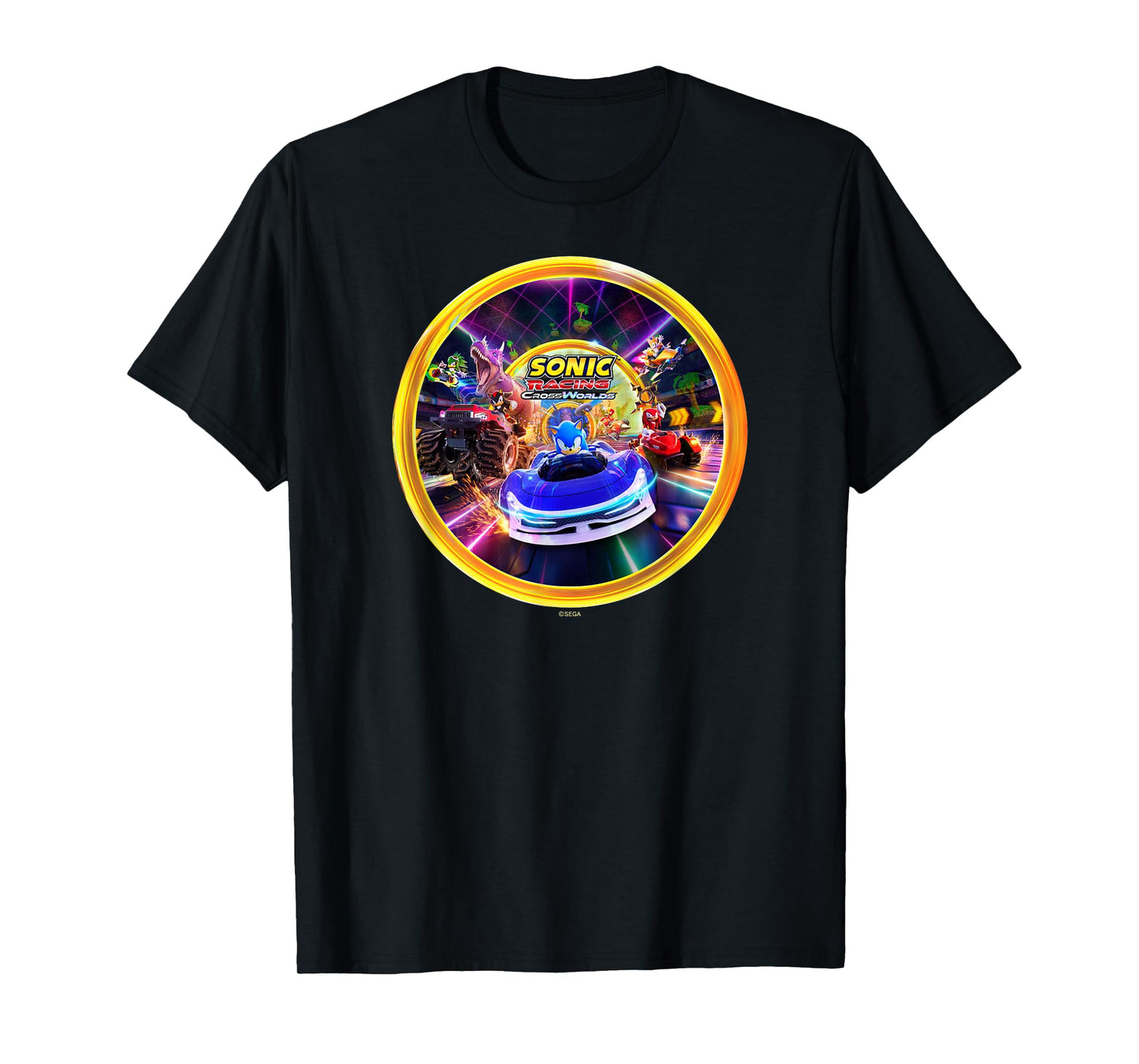 Sonic the Hedgehog Sonic Racing CrossWorlds Key Art T-Shirt