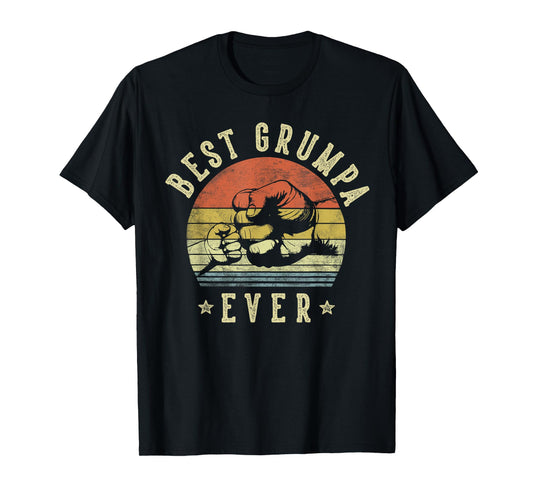 Best Grumpa Ever - Retro Fist Bump Vintage Design Grumpa T-Shirt